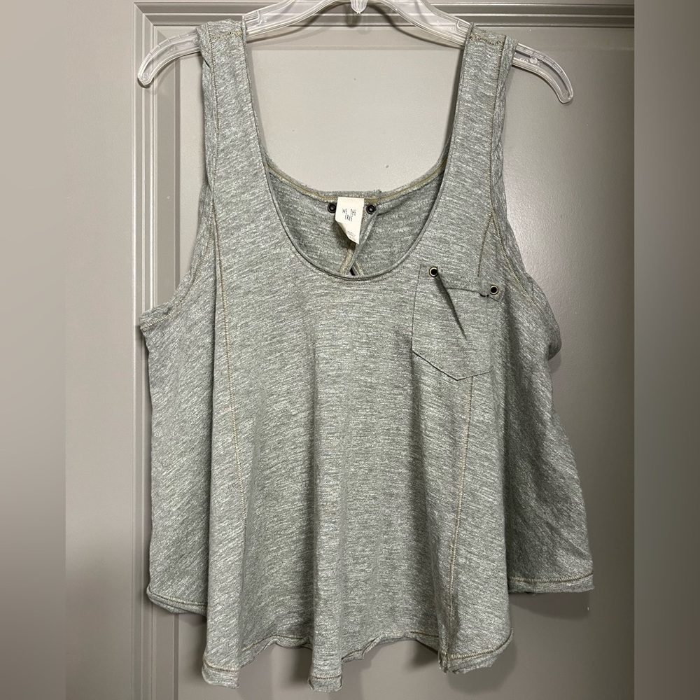 Free People - We the Free Stevie Swing Tank Top, Flutter Back | Size Large